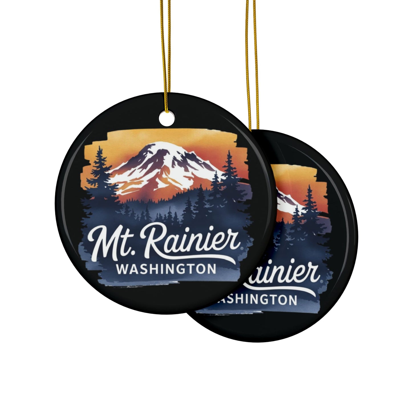 Mt. Rainier - Washington Sunset Ornament
