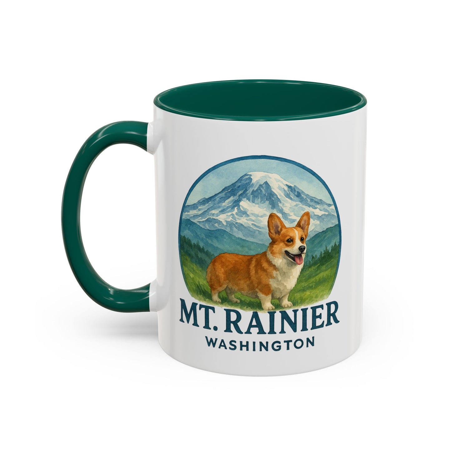Mt. Rainier - Washington Corgi Mug