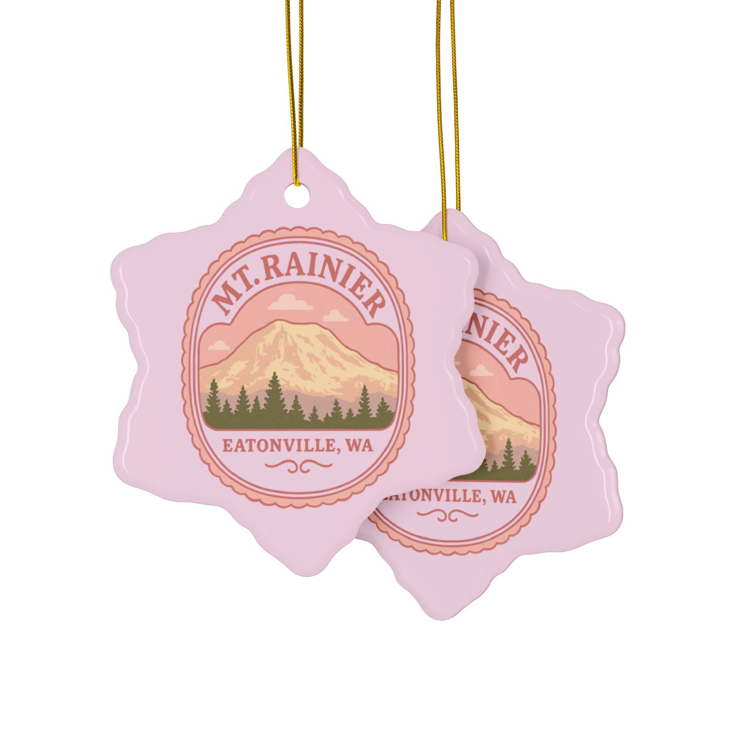 Mt. Rainier - Eatonville, WA Coquette Ornament