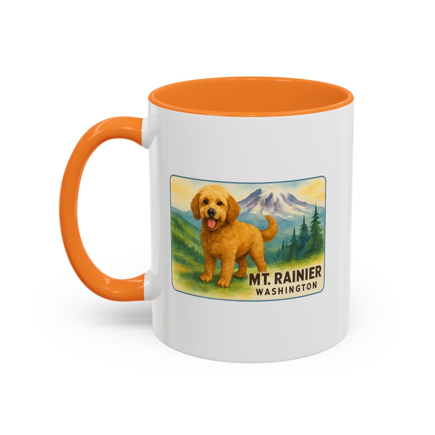 Mt. Rainier - Washington Golden Doodle Mug