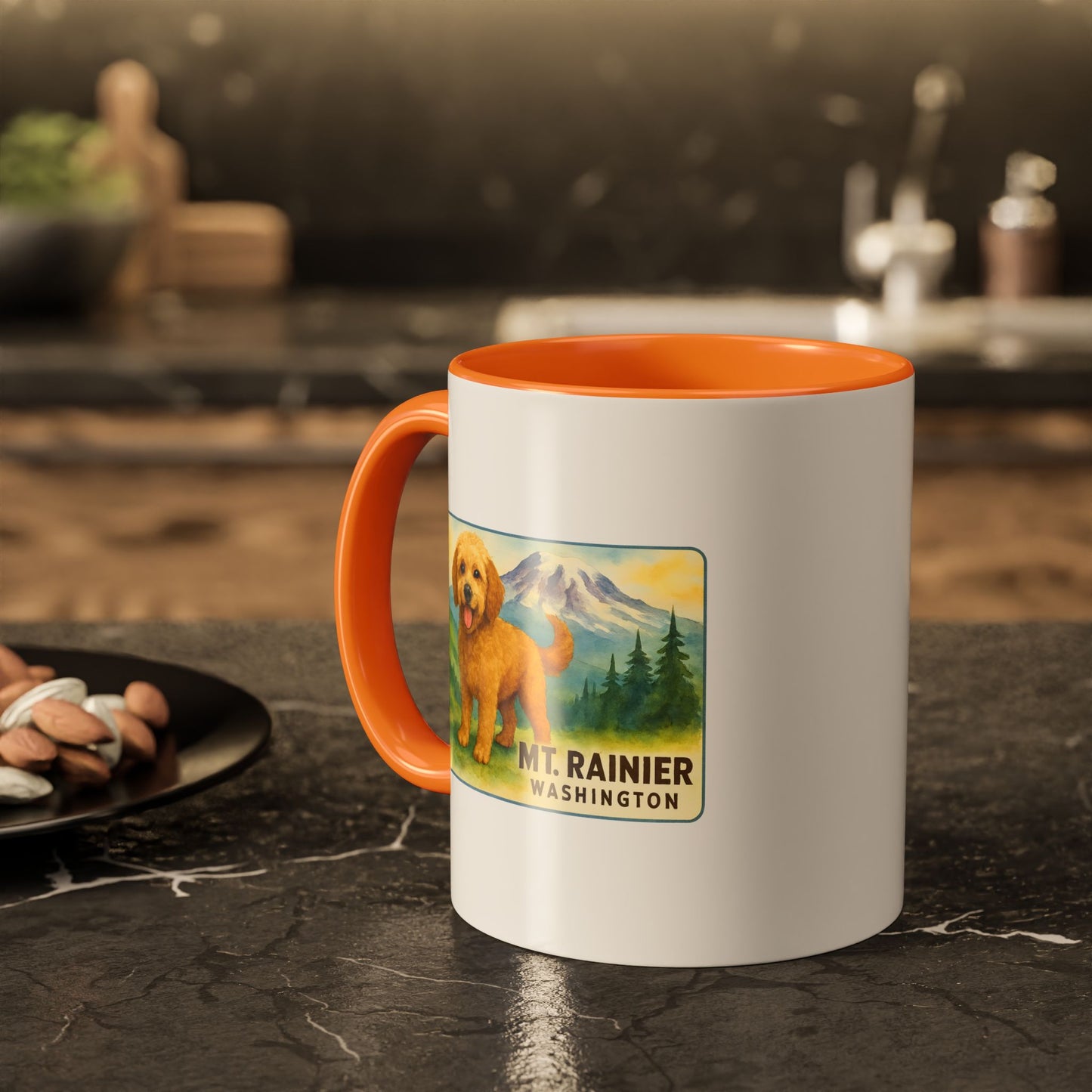 Mt. Rainier - Washington Golden Doodle Mug