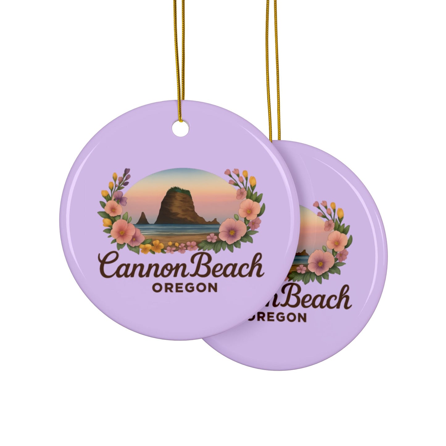 Cannon Beach Haystack Rock Ornament