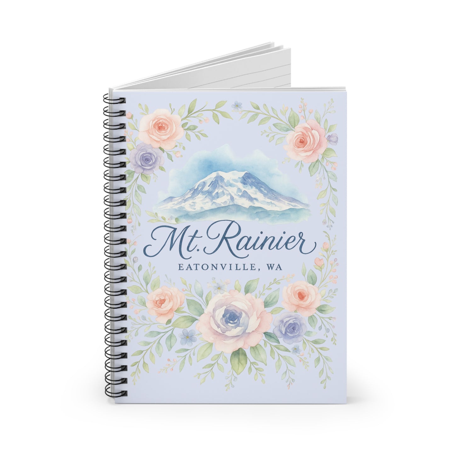 Mt. Rainier - Eatonville, WA Rose Garden Spiral Notebook