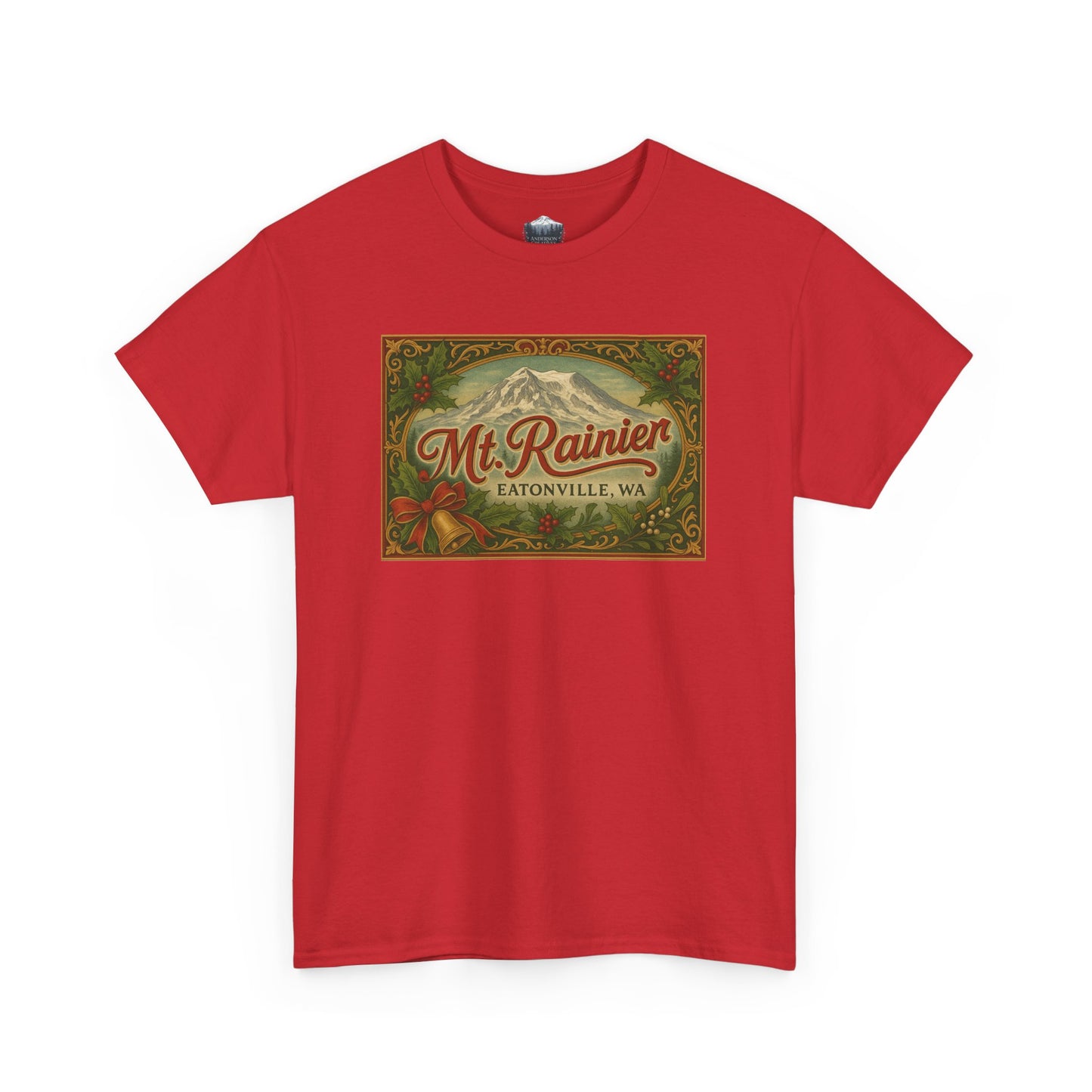 Mt. Rainier - Eatonville, WA Victorian Christmas T-Shirt