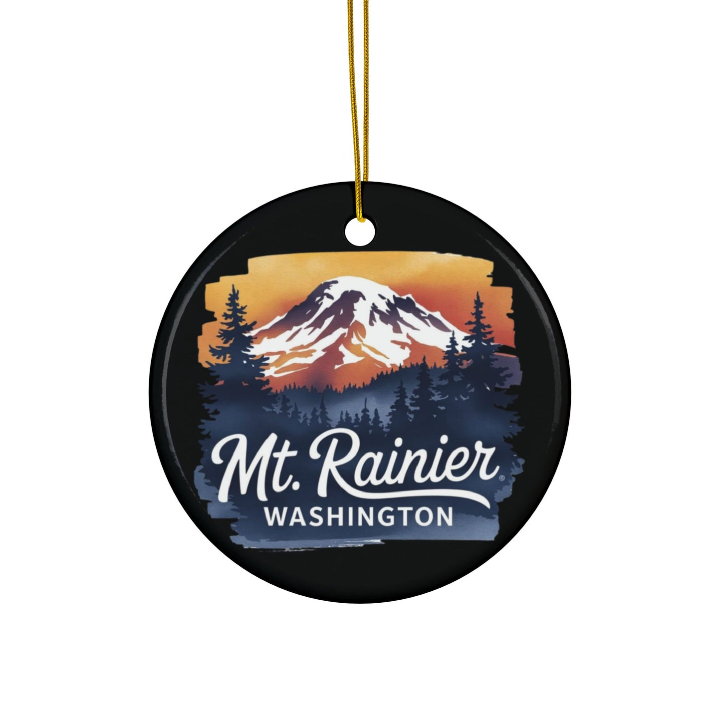 Mt. Rainier - Washington Sunset Ornament