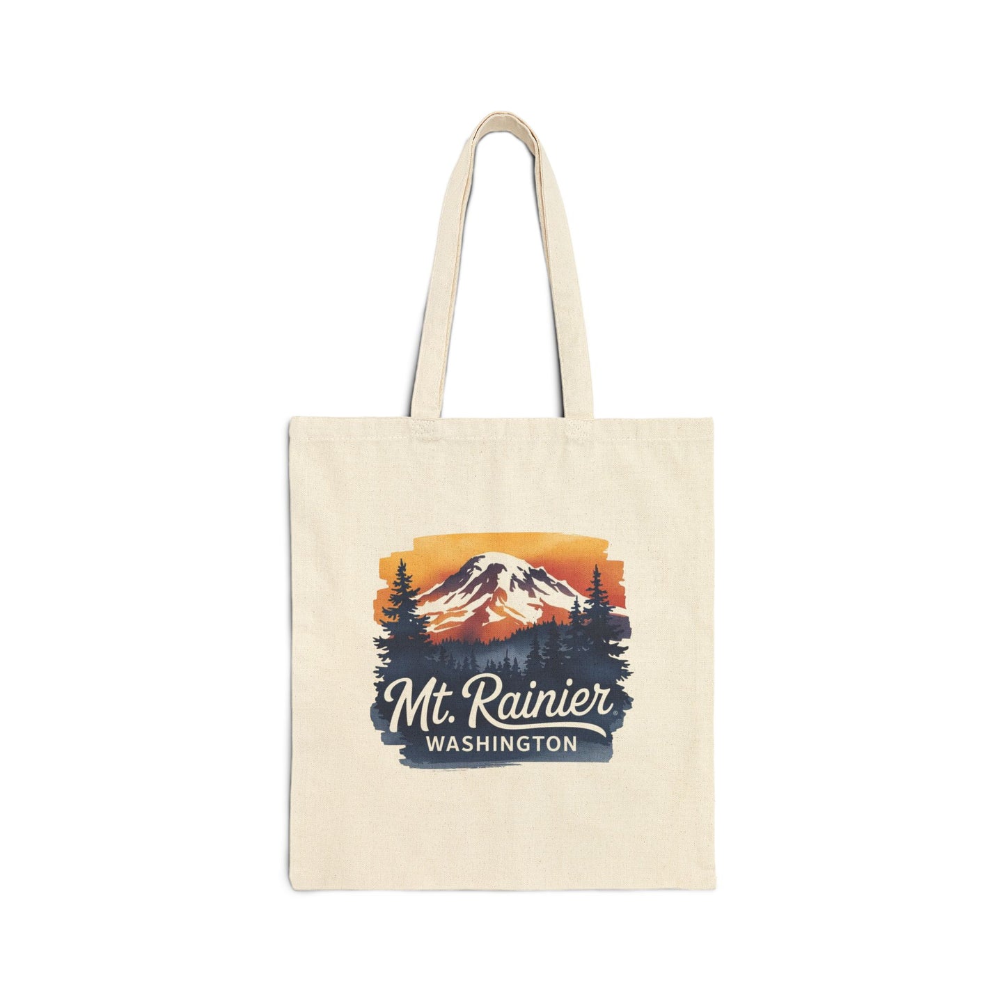 Mt. Rainier - Washington Sunset Canvas Tote Bag