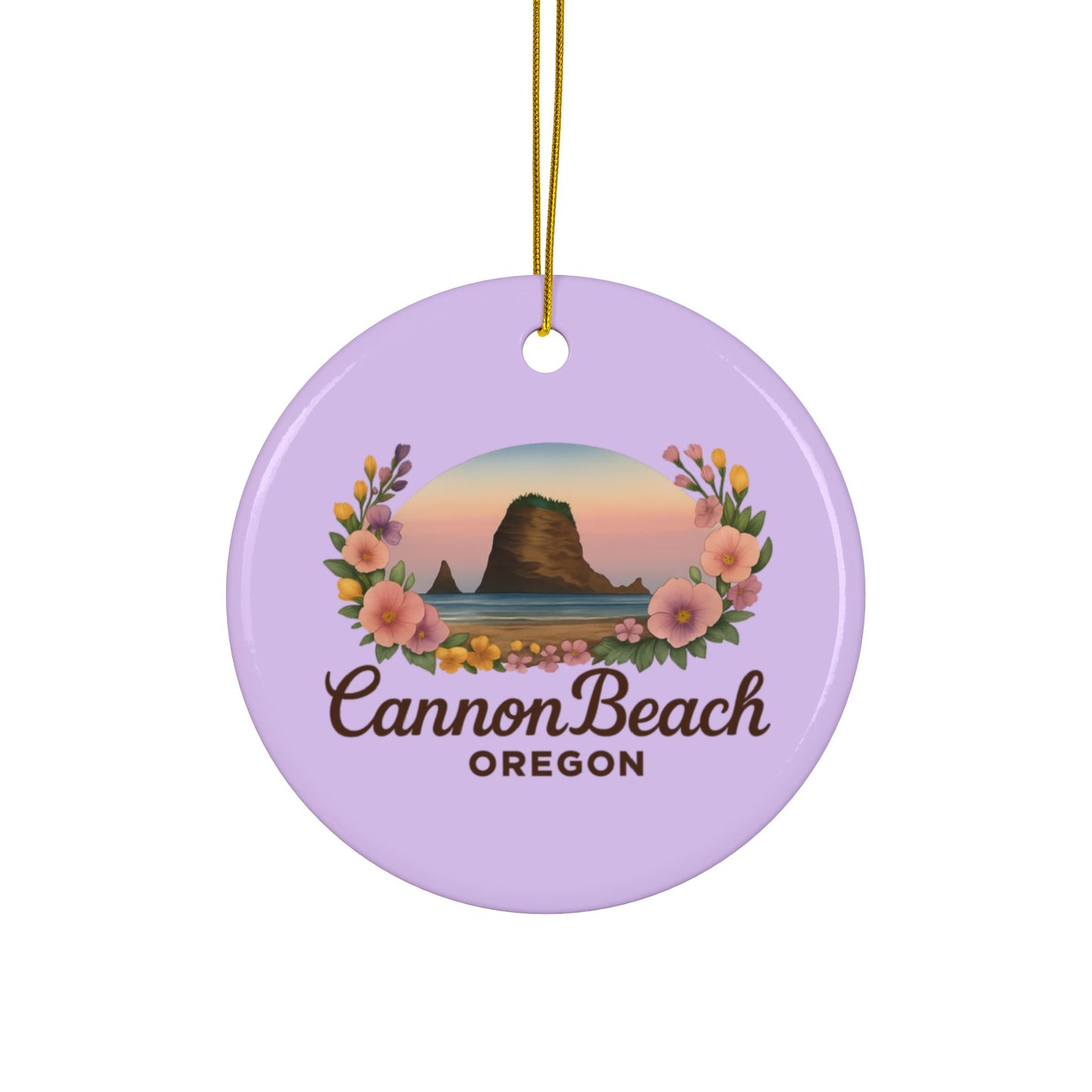 Cannon Beach Haystack Rock Ornament