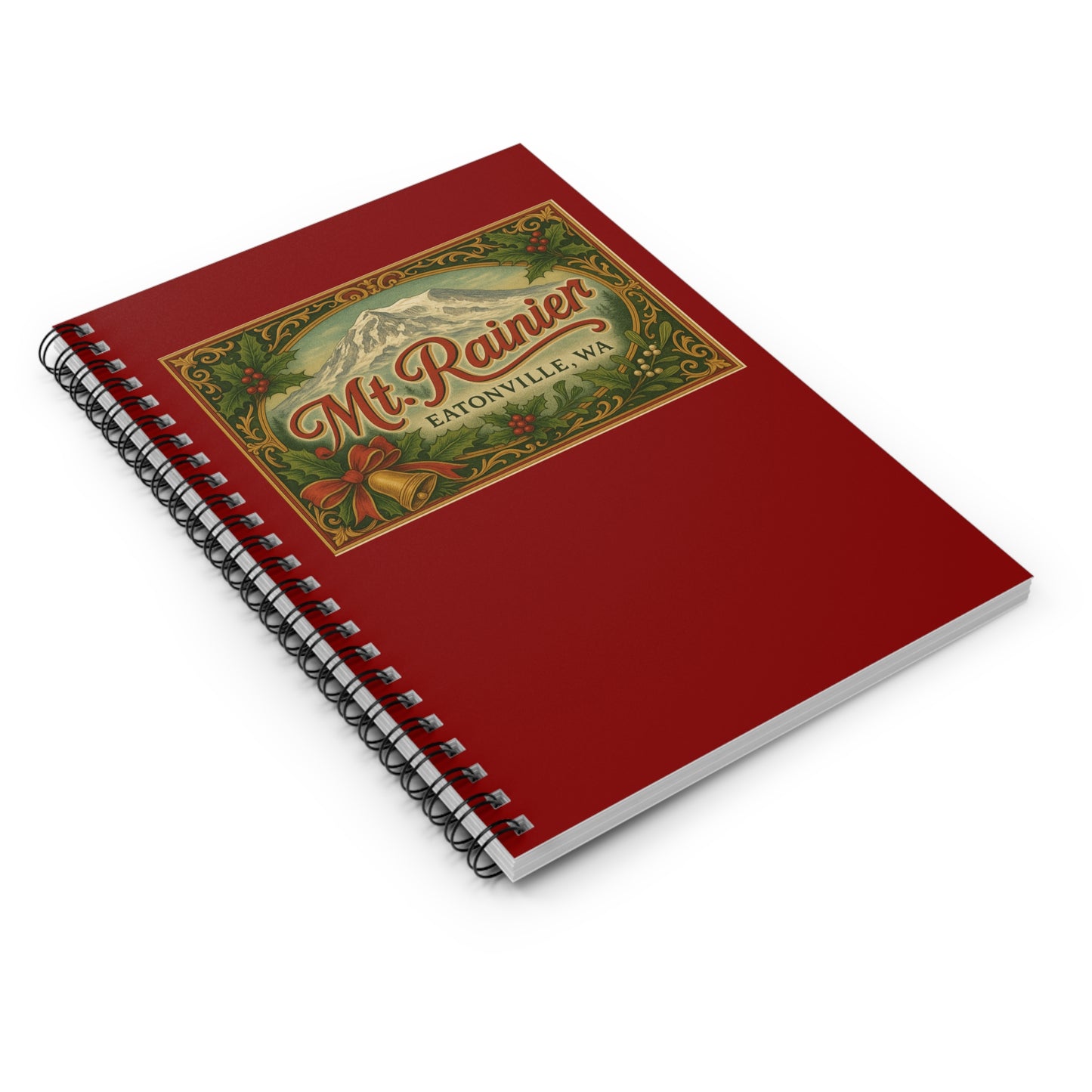 Mt. Rainier - Eatonville, WA Victorian Christmas Spiral Notebook
