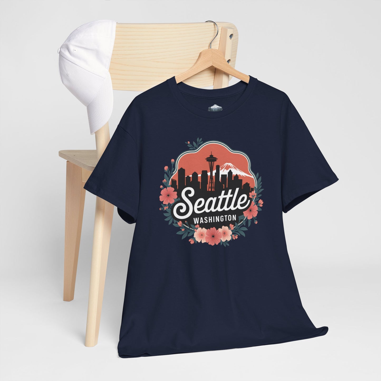 Foral Seattle City Skyline T-Shirt