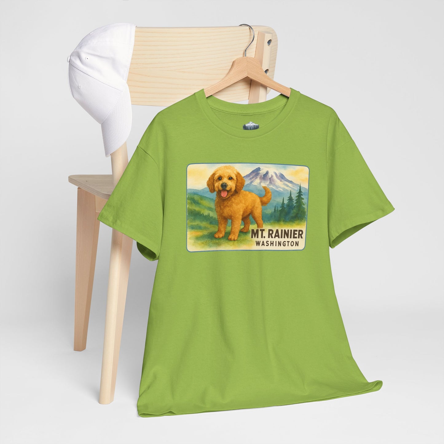 Mt. Rainier - Washington Golden Doodle T-Shirt