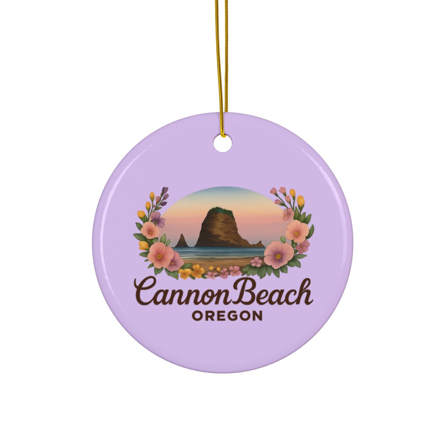 Cannon Beach Haystack Rock Ornament