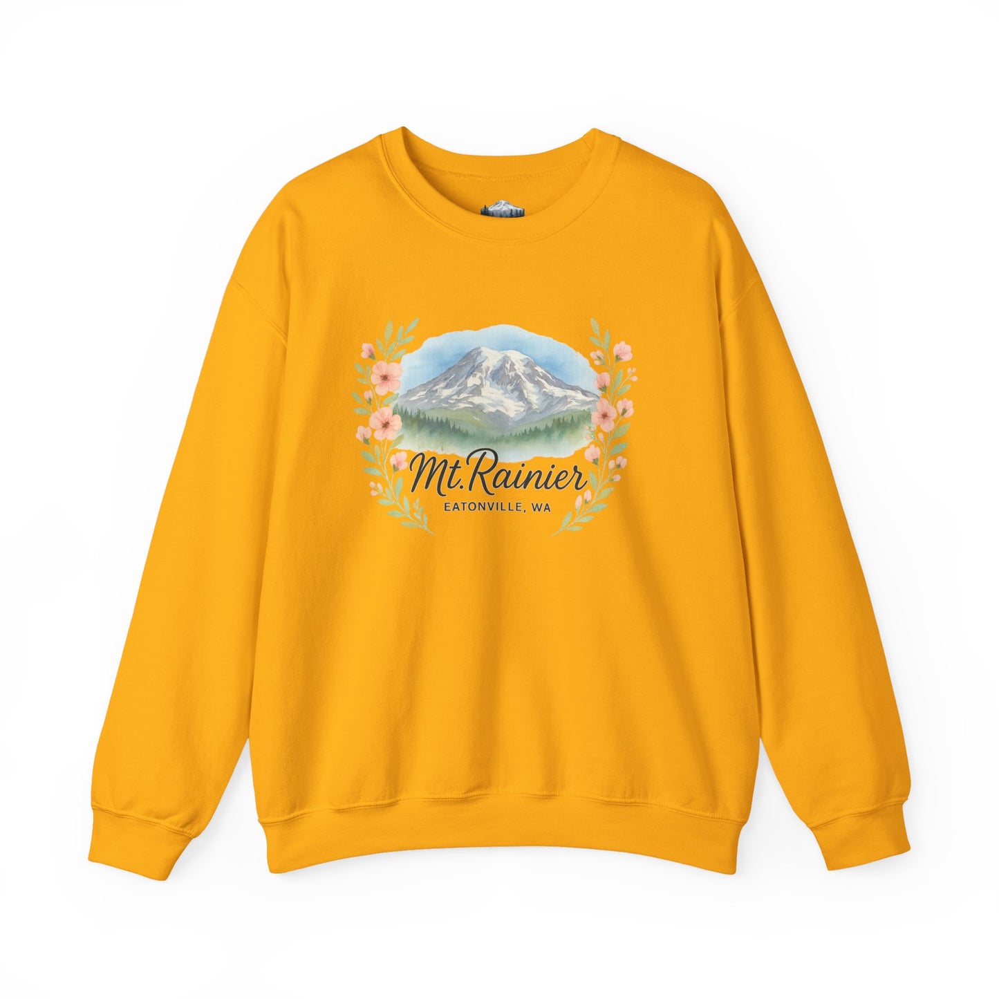 Mt. Rainier - Eatonville, WA Floral Sweatshirt