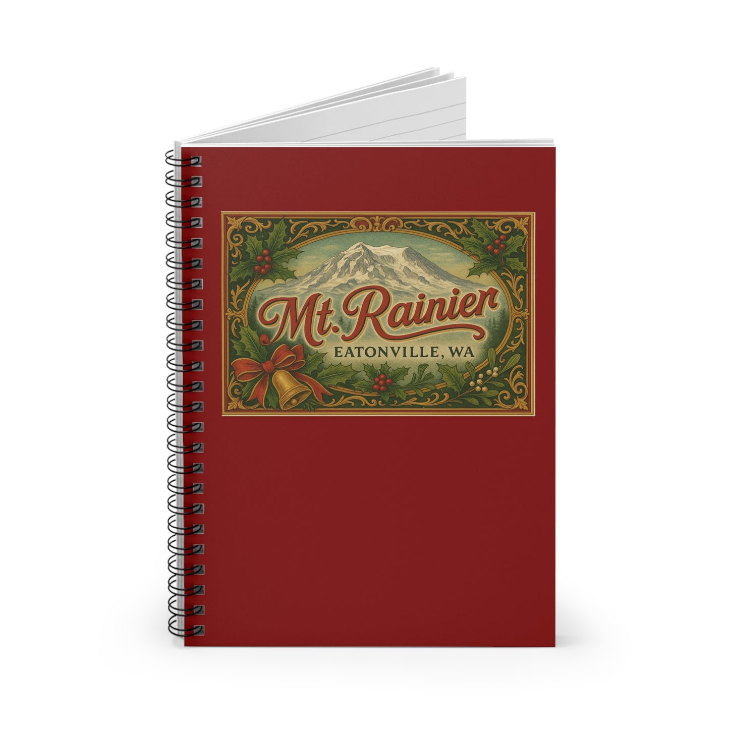 Mt. Rainier - Eatonville, WA Victorian Christmas Spiral Notebook