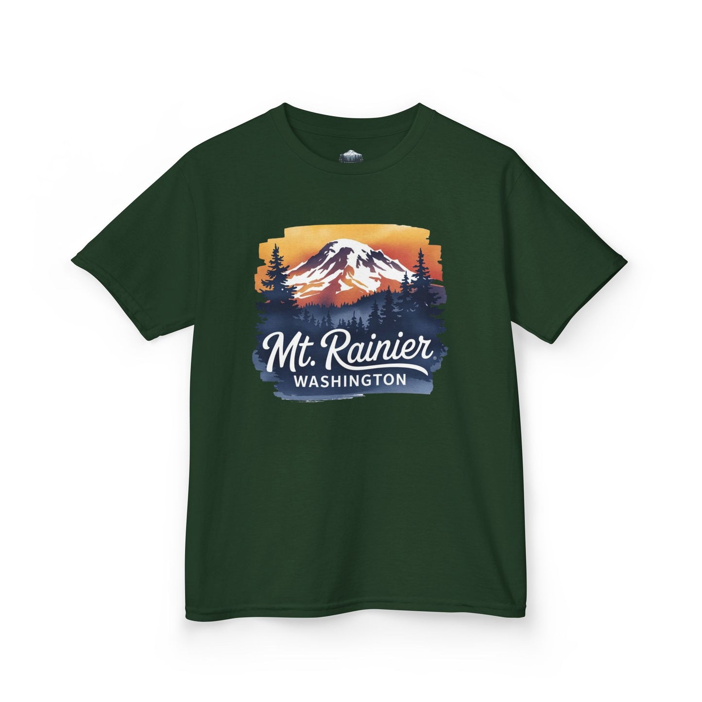 Mt. Rainier - Washington Sunset Kids Tee
