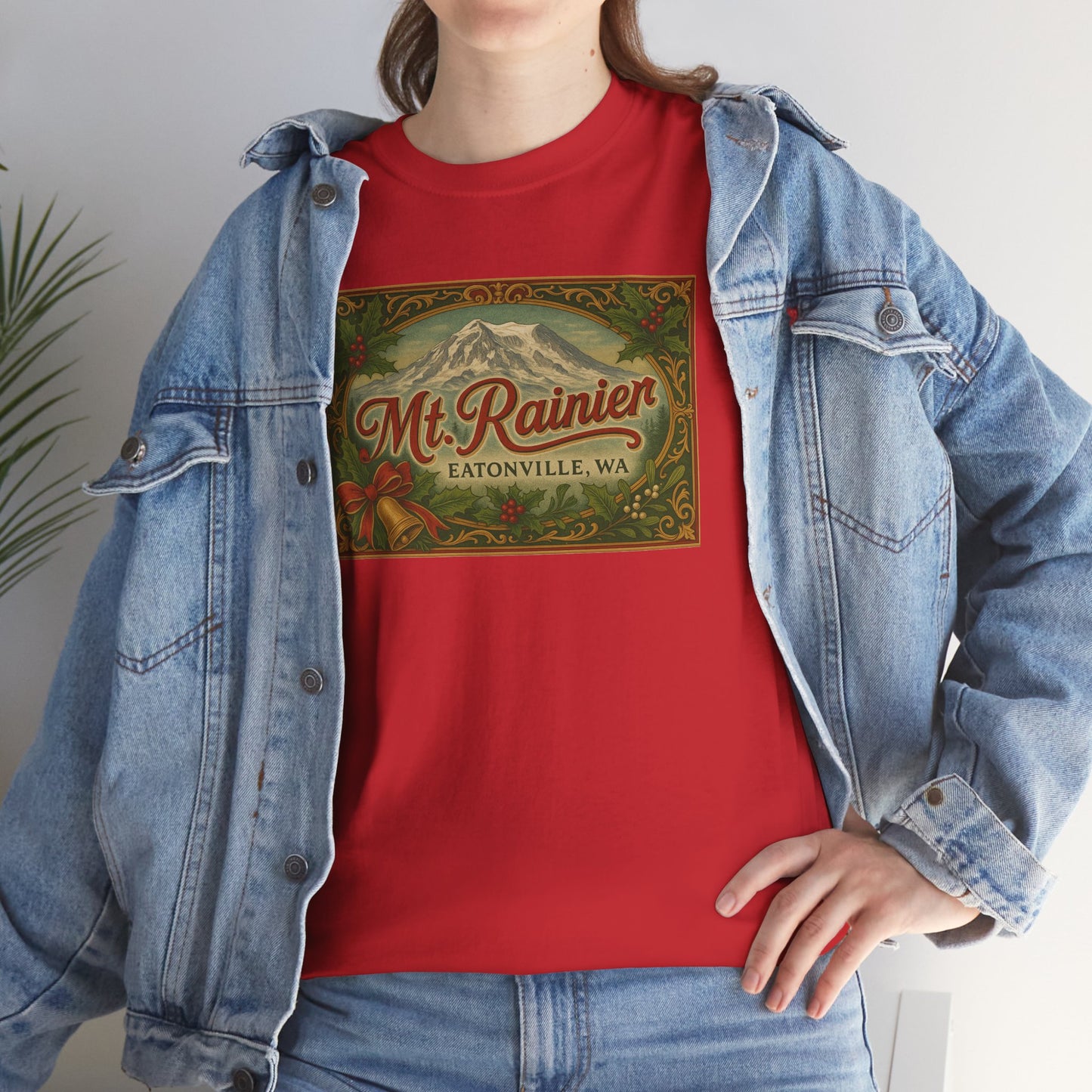 Mt. Rainier - Eatonville, WA Victorian Christmas T-Shirt