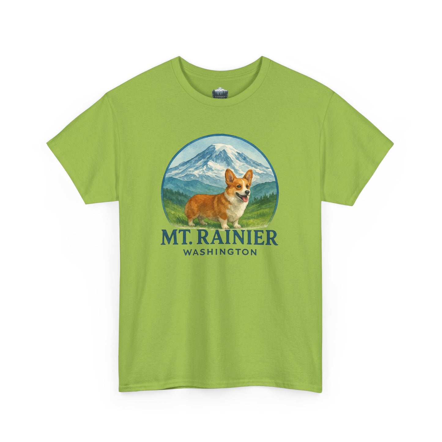 Mt. Rainier - Washington Corgi T-Shirt