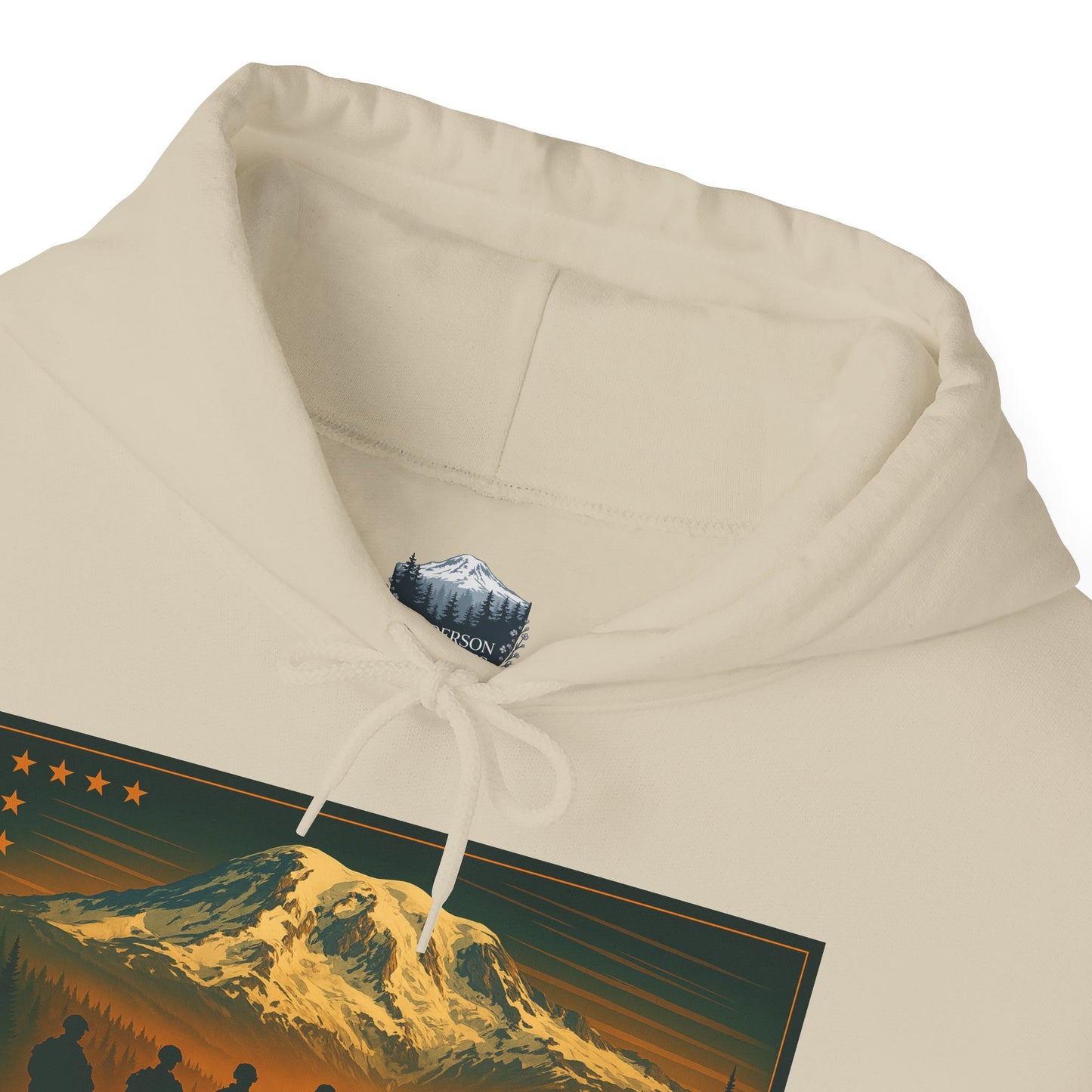 Mount Rainier - Eatonville, WA Military Hoodie