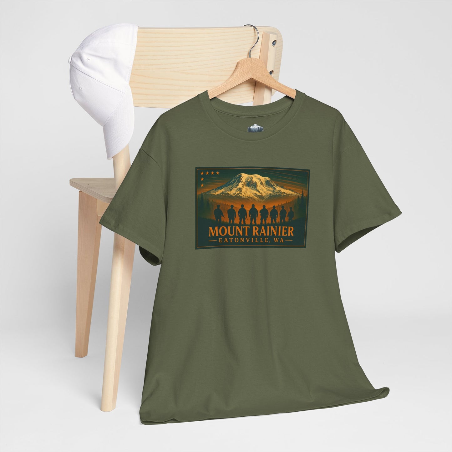 Mount Rainier - Eatonville, WA Military T-Shirt