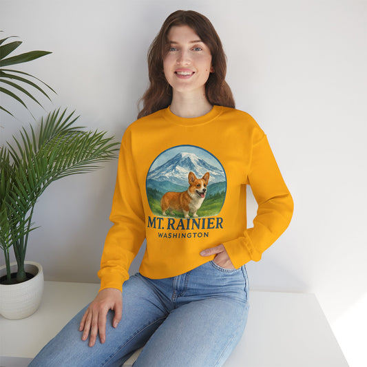 Mt. Rainier - Washington Corgi Sweatshirt