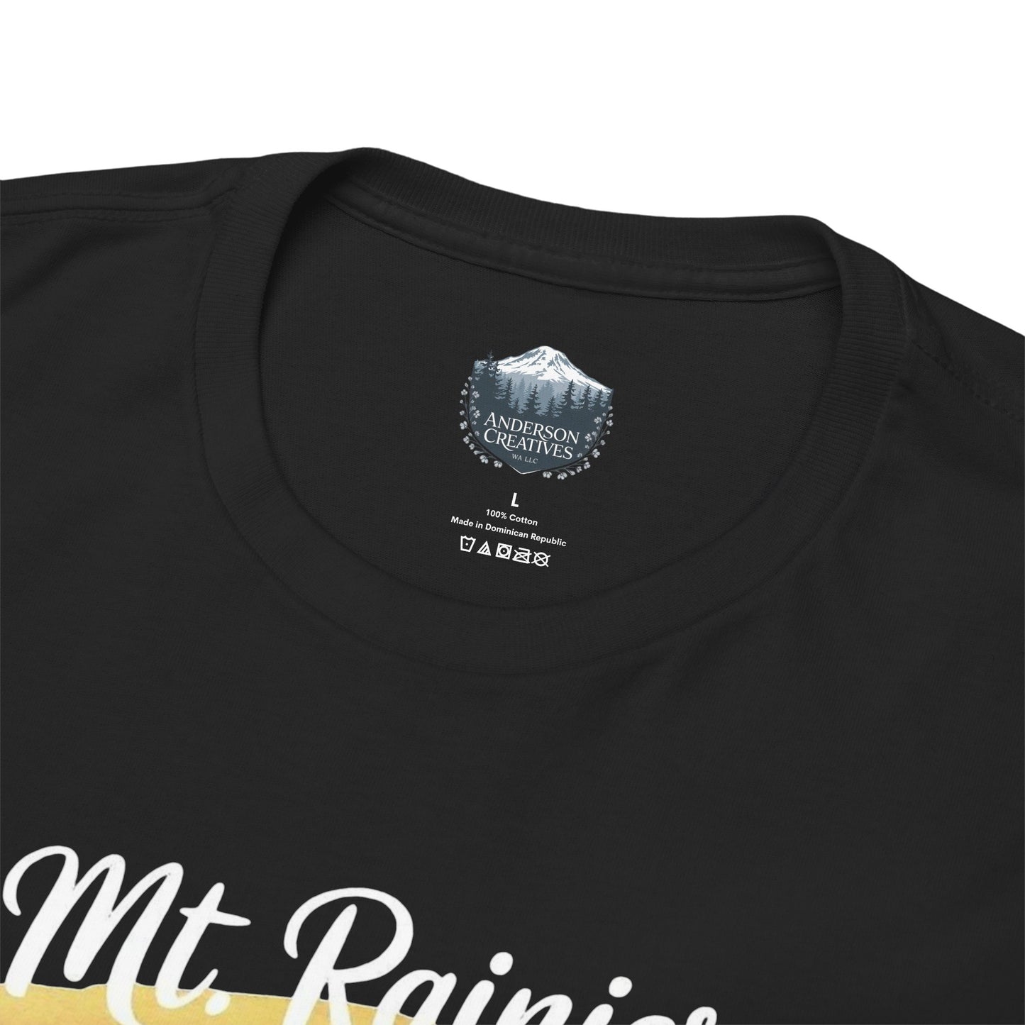 Mt. Rainier - Washington Floral Sunset T-Shirt