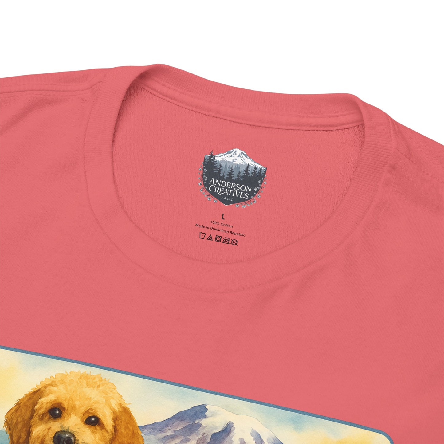 Mt. Rainier - Washington Golden Doodle T-Shirt