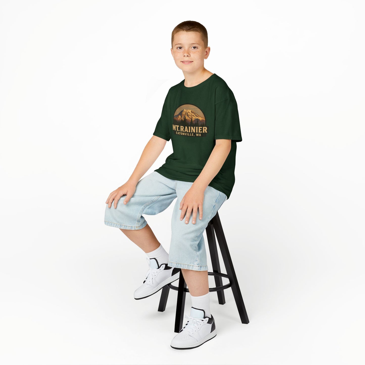 Mt. Rainier - Eatonville, WA Retro Kids Tee