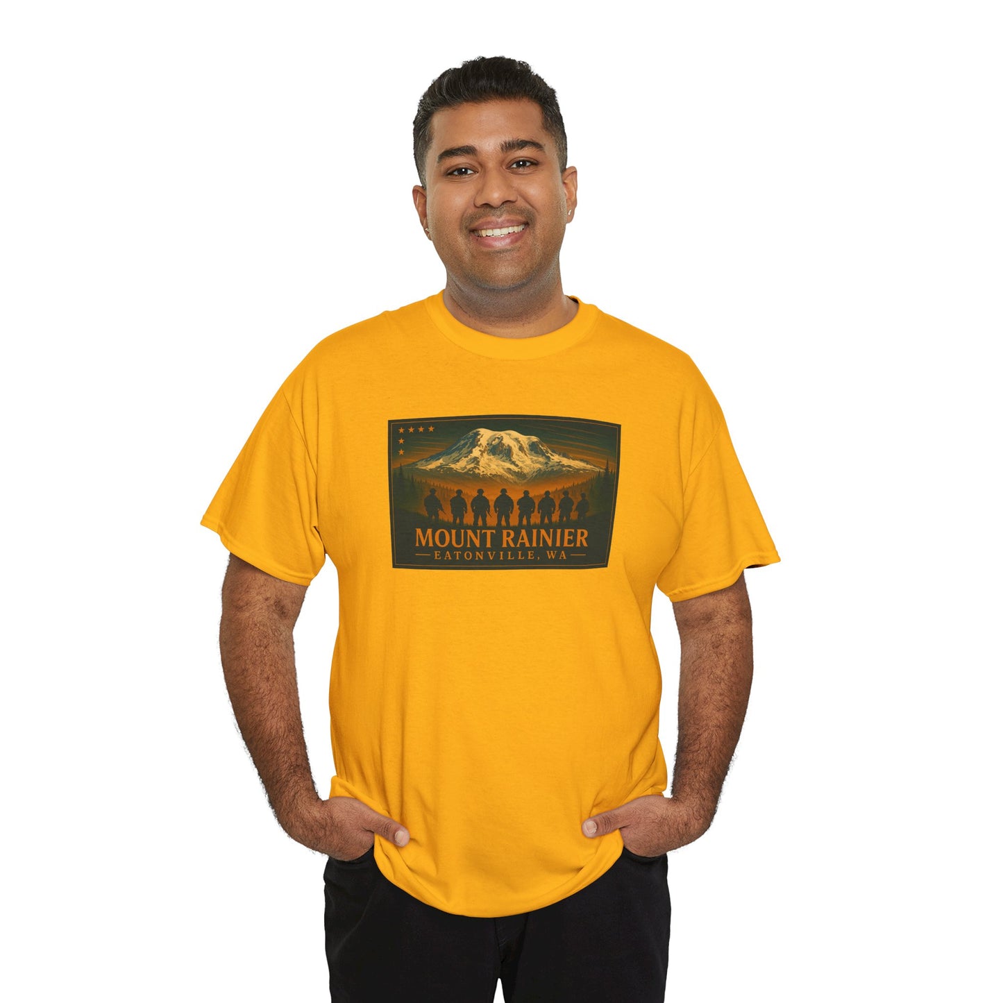 Mount Rainier - Eatonville, WA Military T-Shirt
