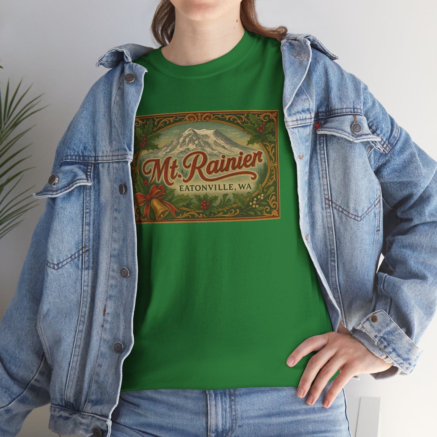 Mt. Rainier - Eatonville, WA Victorian Christmas T-Shirt