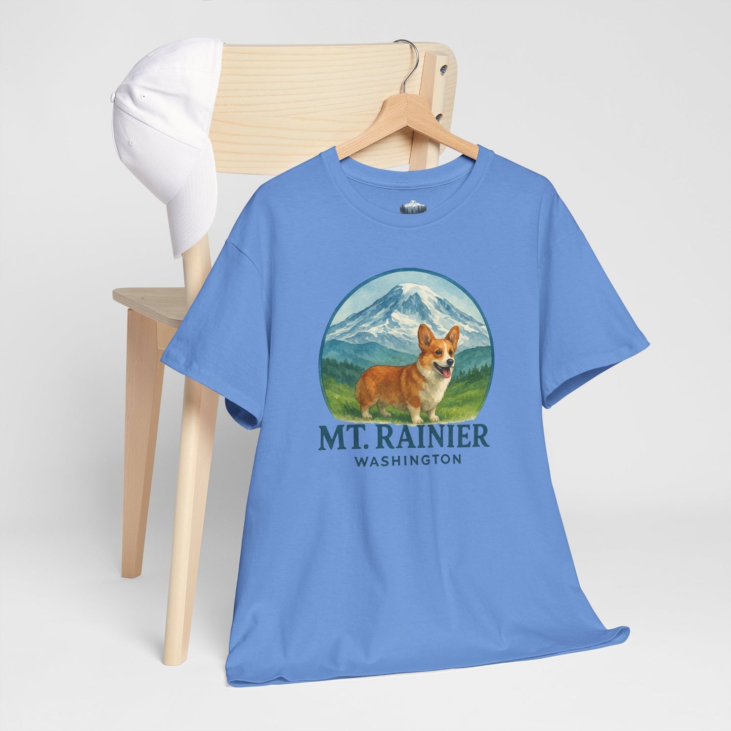 Mt. Rainier - Washington Corgi T-Shirt