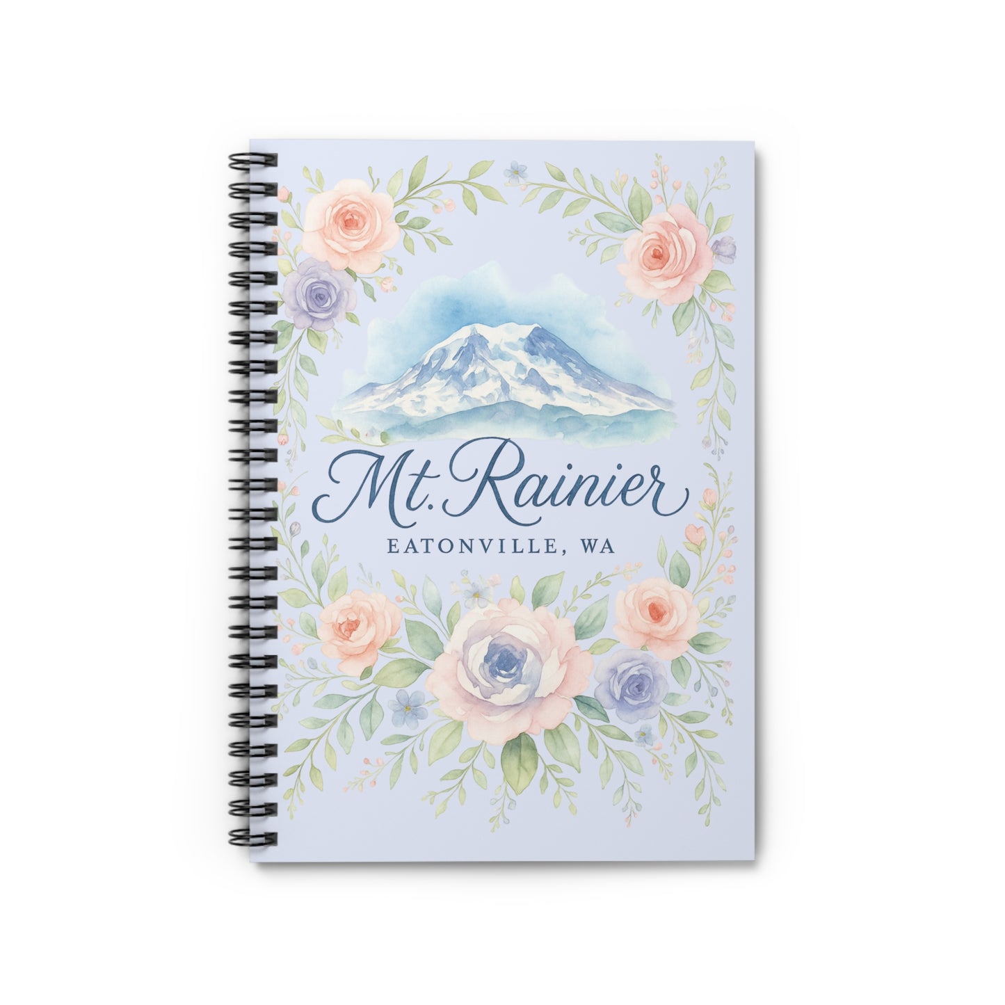 Mt. Rainier - Eatonville, WA Rose Garden Spiral Notebook