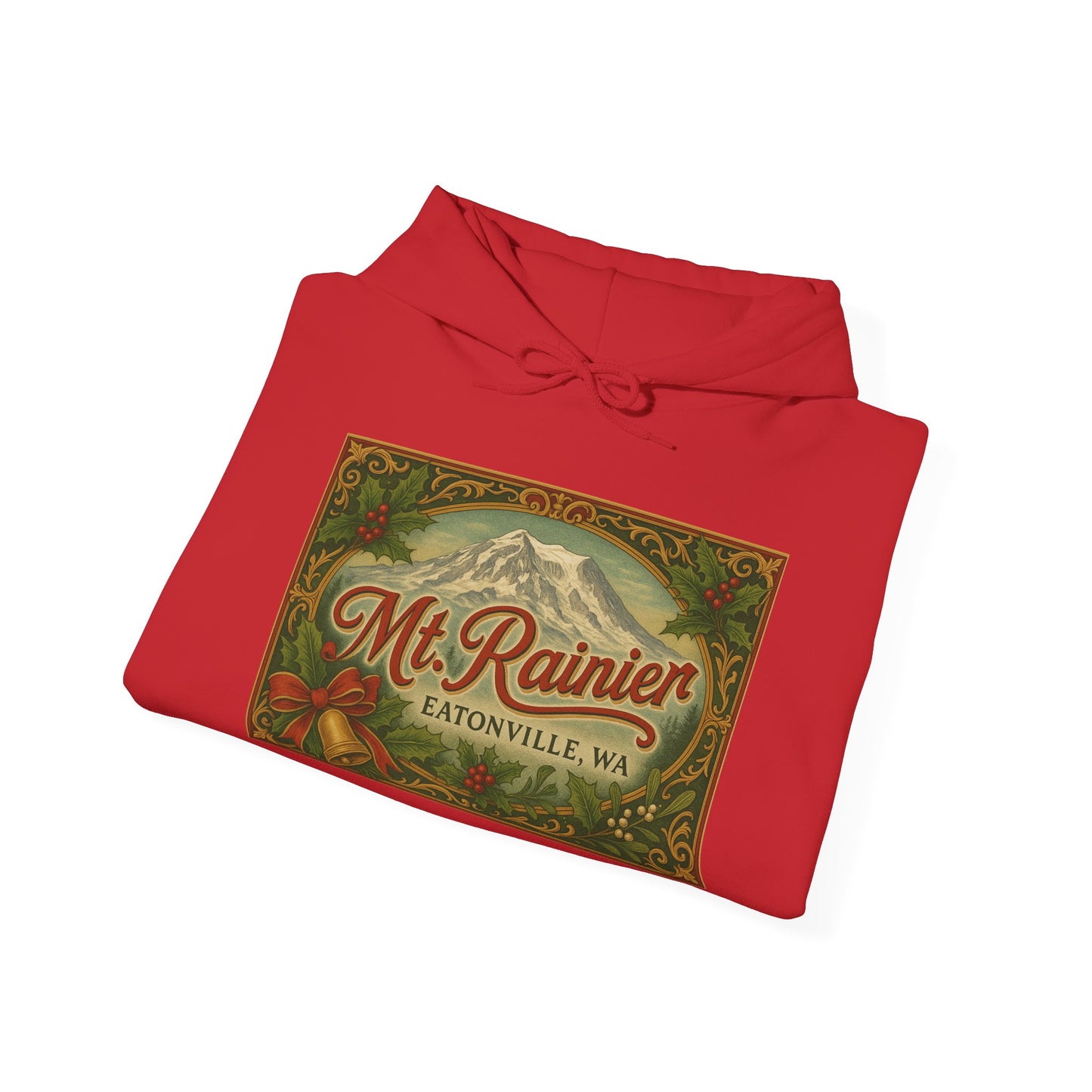 Mt. Rainier - Eatonville, WA Victorian Christmas Hoodie