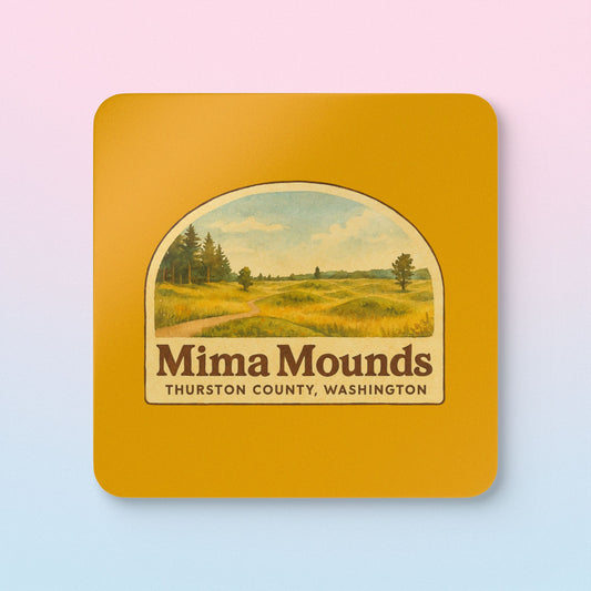 Mima Mounds - Thurston County, Washington Coaster Set