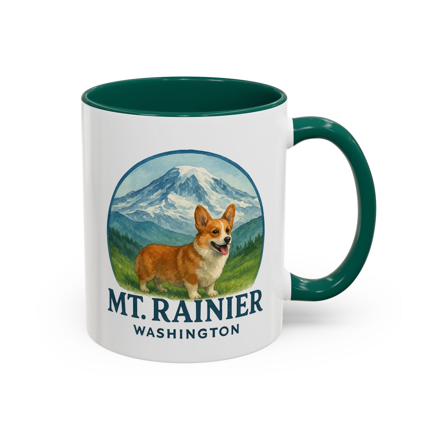Mt. Rainier - Washington Corgi Mug
