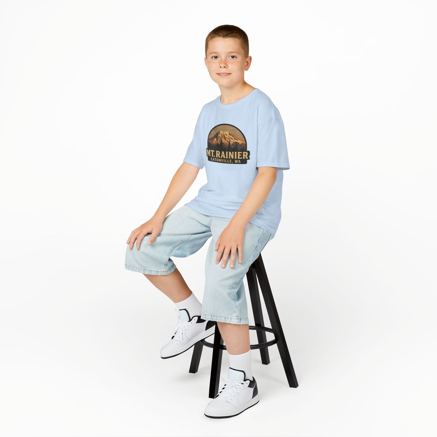 Mt. Rainier - Eatonville, WA Retro Kids Tee