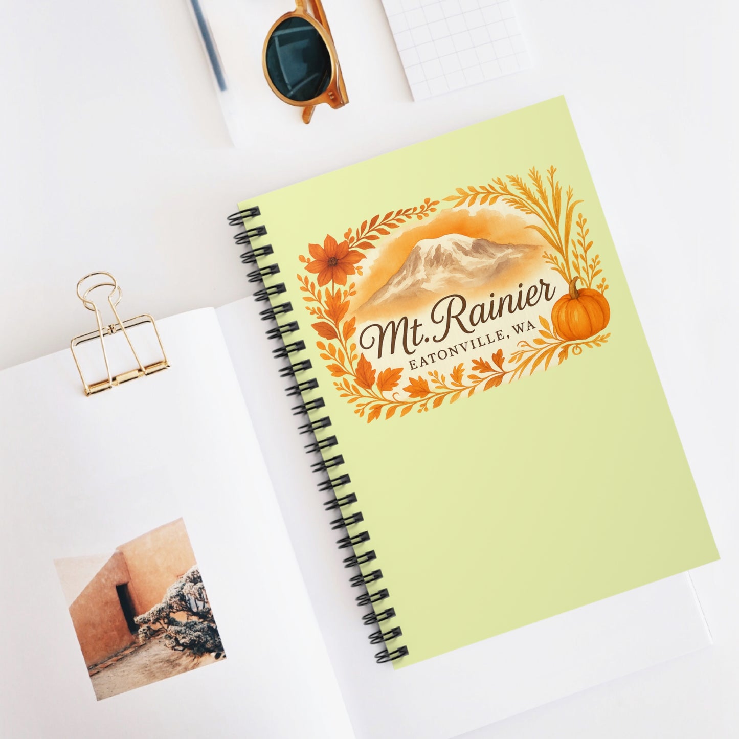 Mt. Rainier - Eatonville, WA Fall Harvest Spiral Notebook