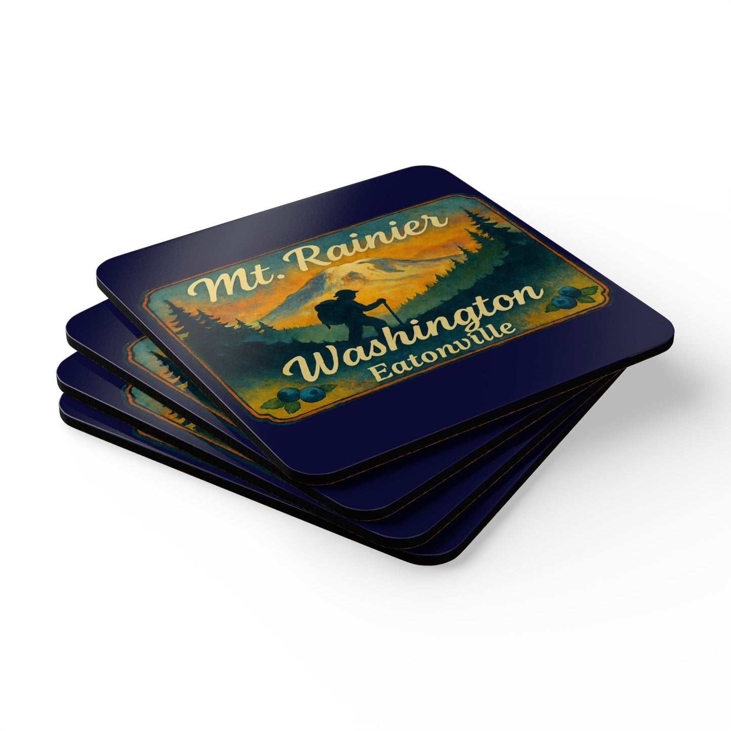 Mt. Rainier - Eatonville, WA Hiker Coaster Set