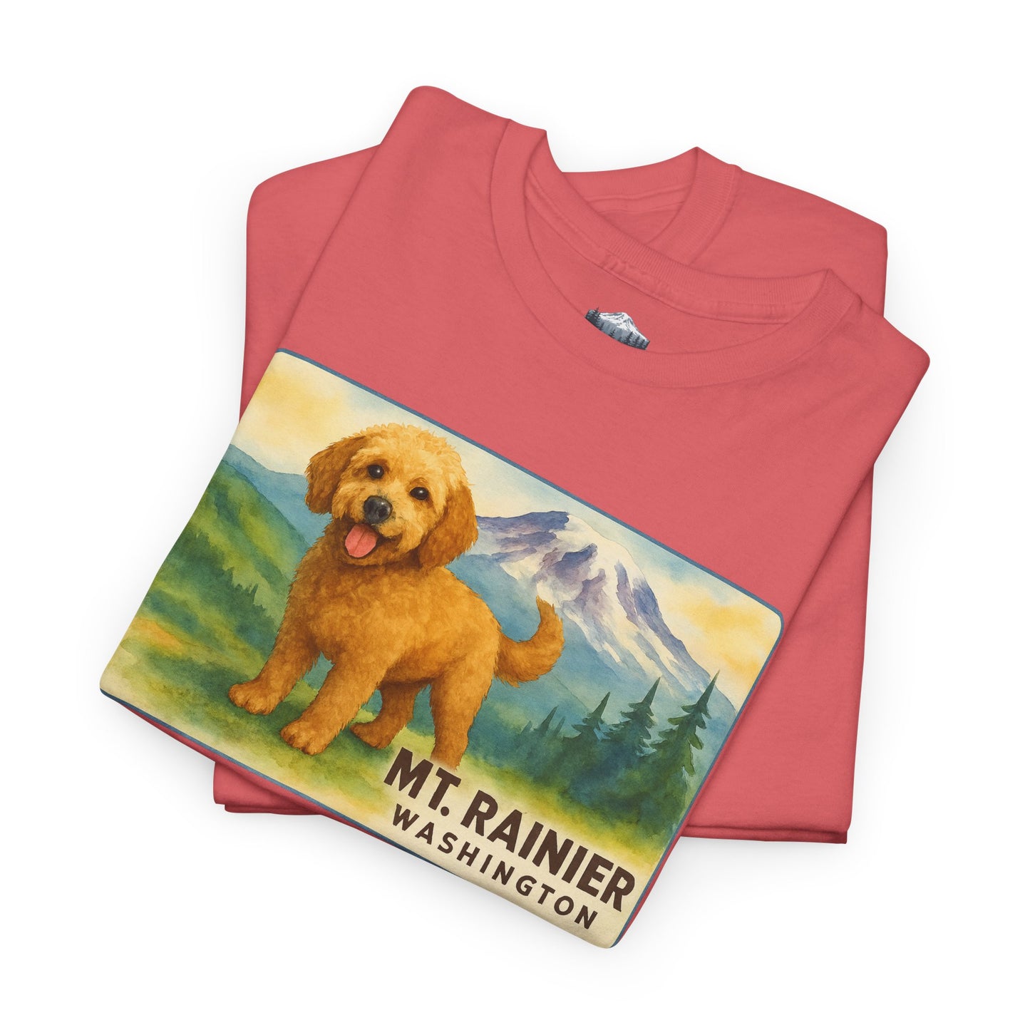 Mt. Rainier - Washington Golden Doodle T-Shirt