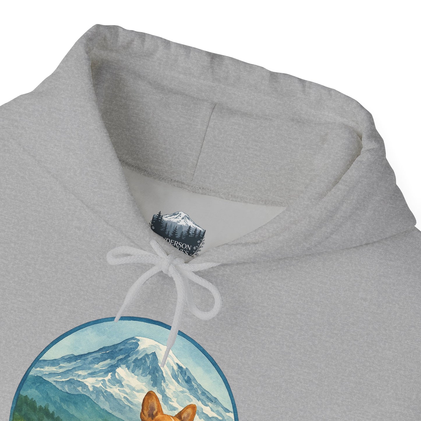 Mt. Rainier - Washington Corgi Hoodie