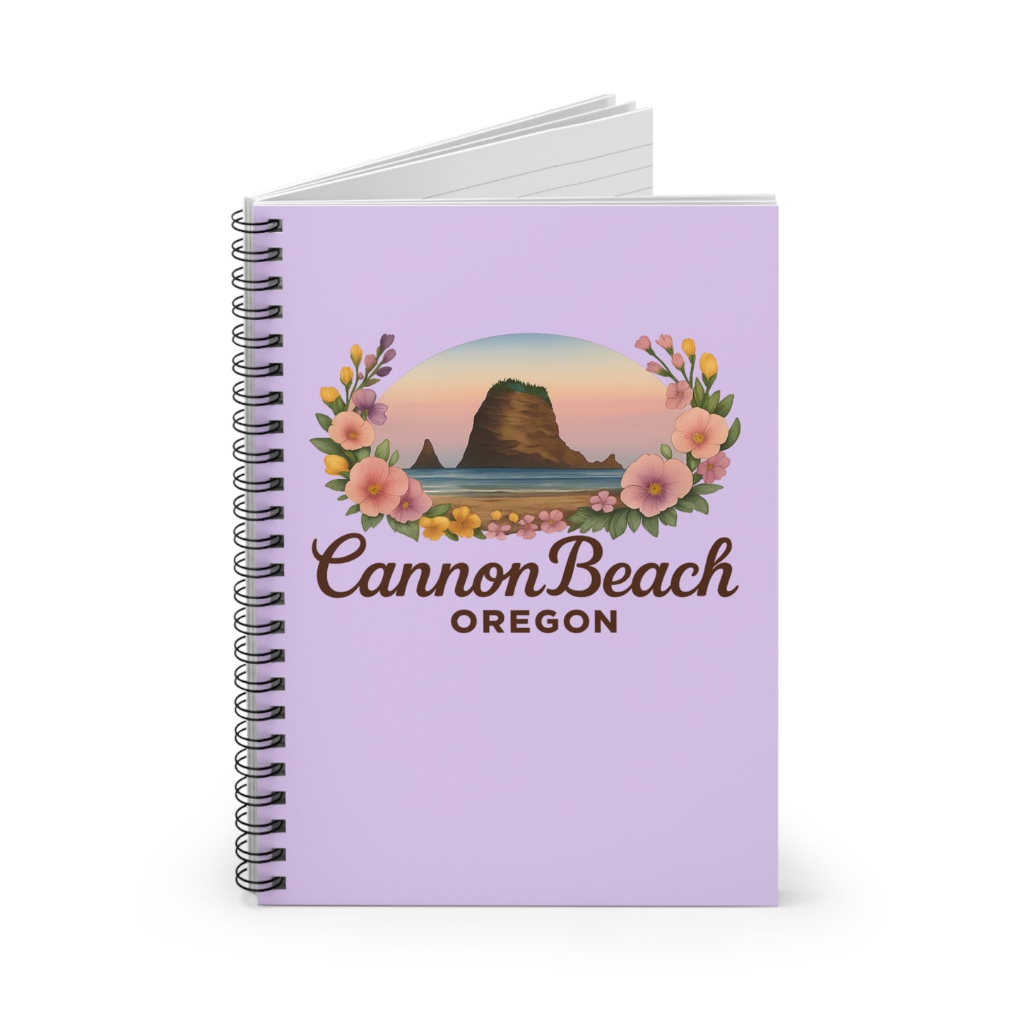 Cannon Beach Haystack Rock Spiral Notebook