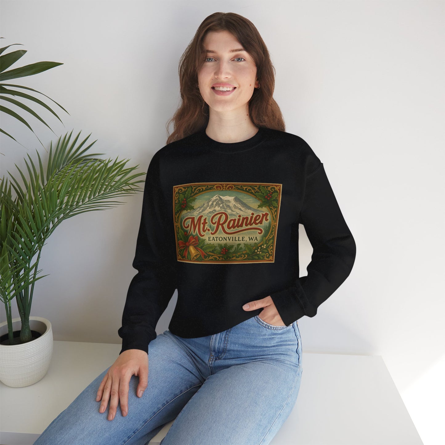 Mt. Rainier - Eatonville, WA Victorian Christmas  Sweatshirt