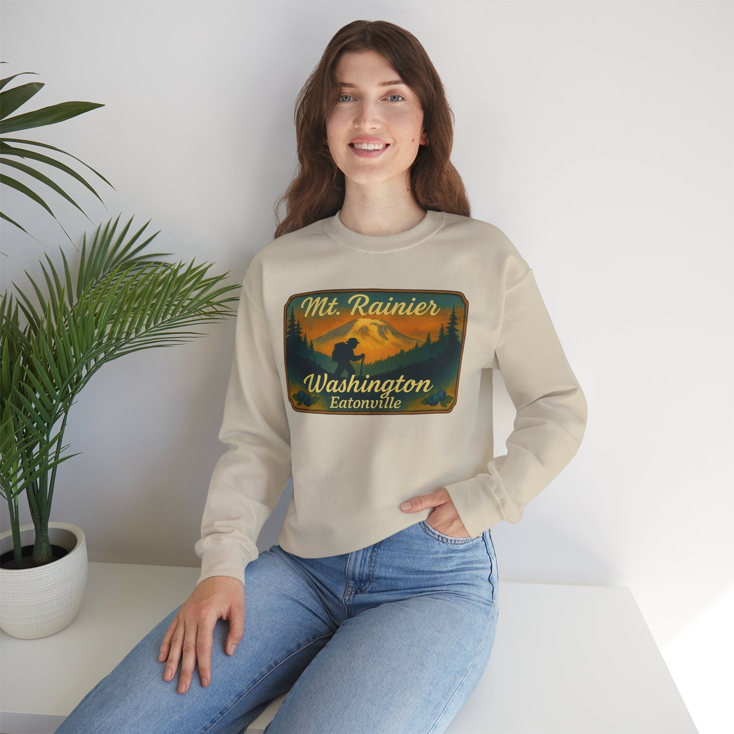 Mt. Rainier - Eatonville, WA Hiker Sweatshirt