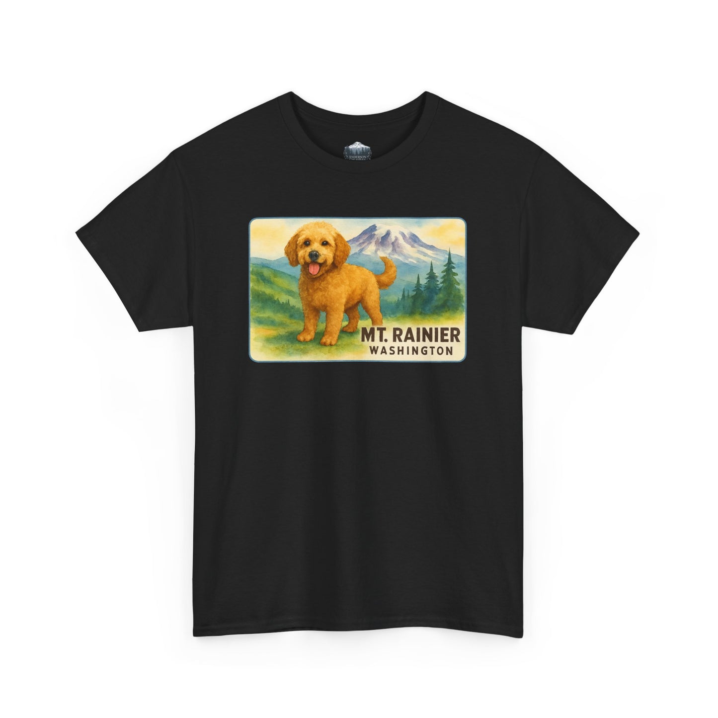 Mt. Rainier - Washington Golden Doodle T-Shirt