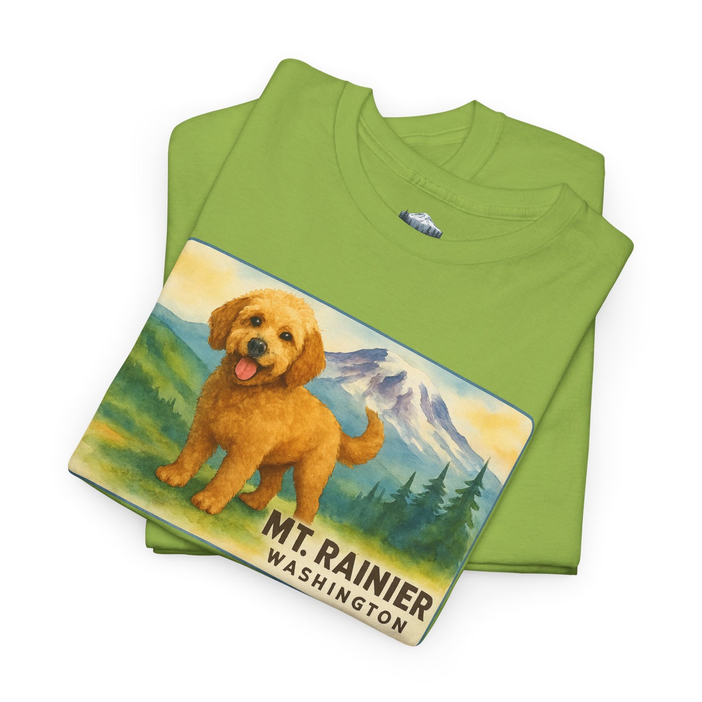 Mt. Rainier - Washington Golden Doodle T-Shirt