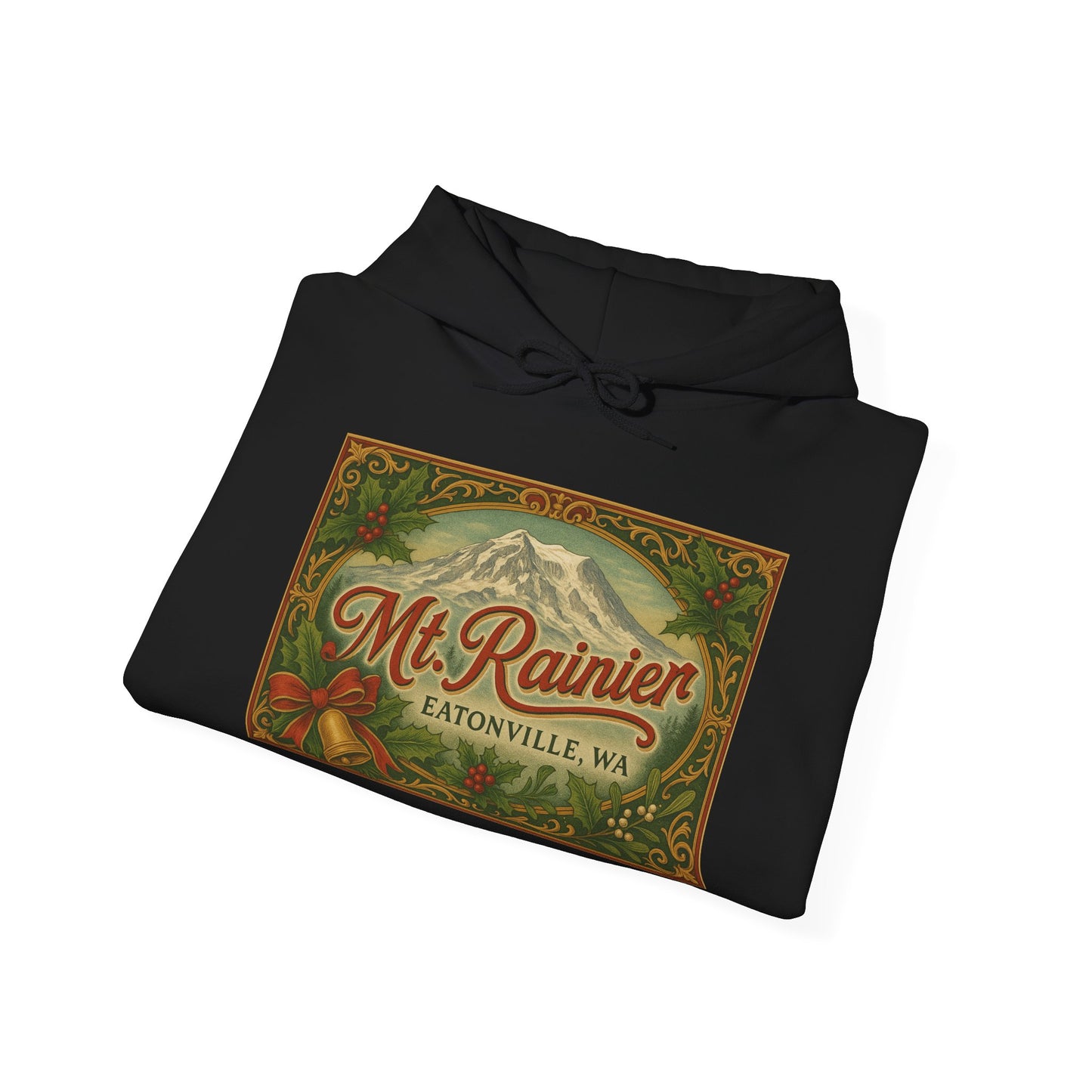 Mt. Rainier - Eatonville, WA Victorian Christmas Hoodie