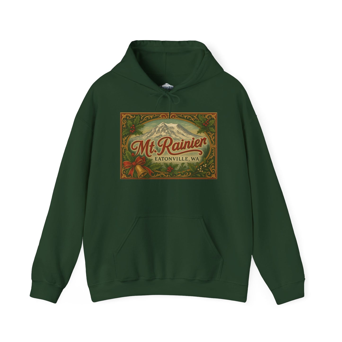 Mt. Rainier - Eatonville, WA Victorian Christmas Hoodie