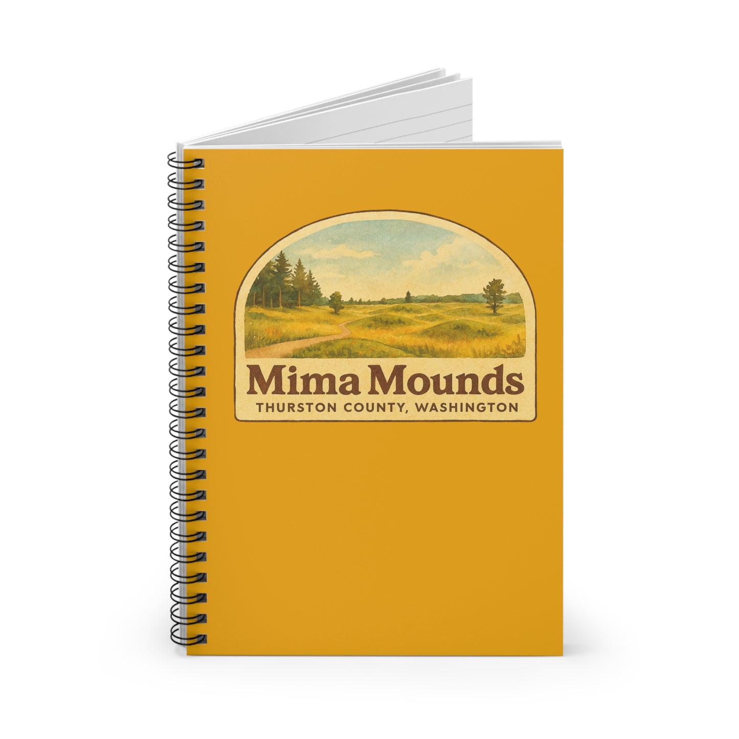 Mima Mounds - Thurston County, Washington Spiral Notebook