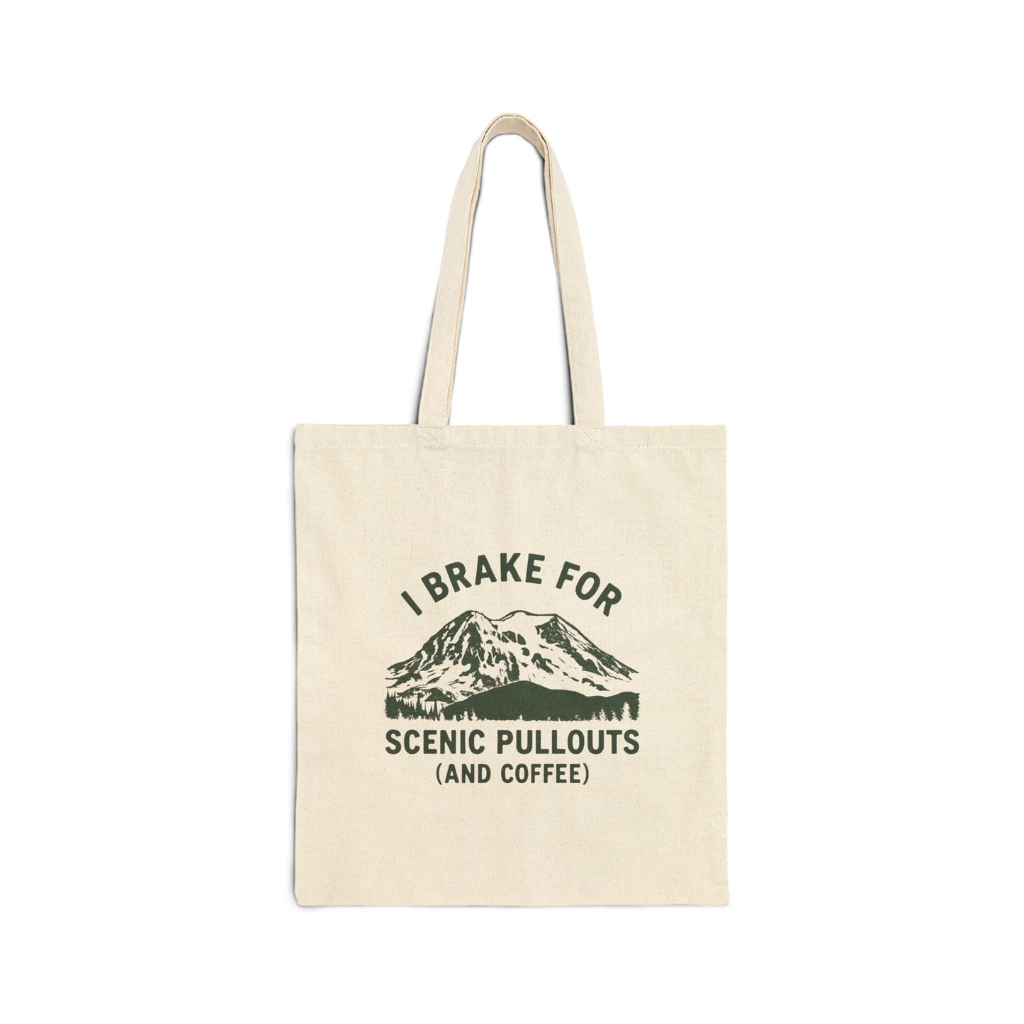 I Brake For Scenic Pullouts (And Coffee) Canvas Tote Bag
