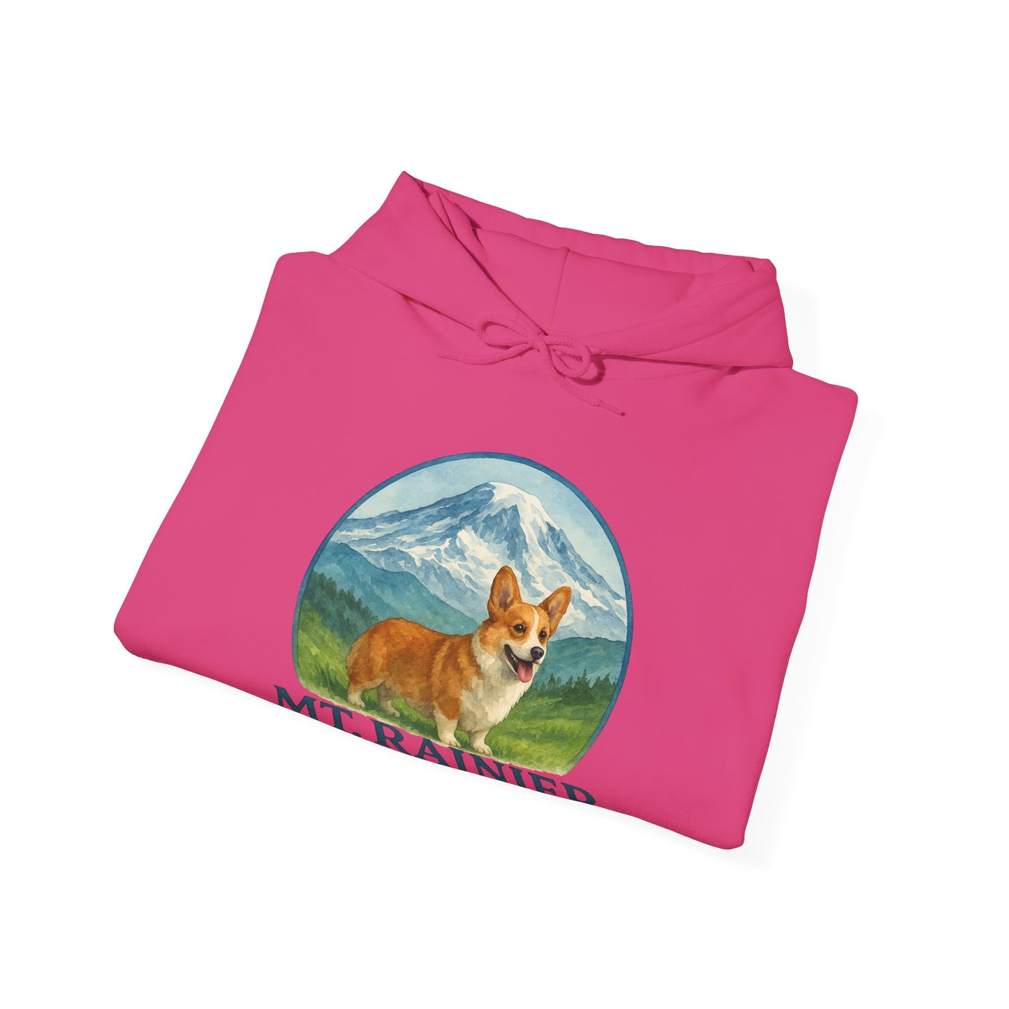 Mt. Rainier - Washington Corgi Hoodie