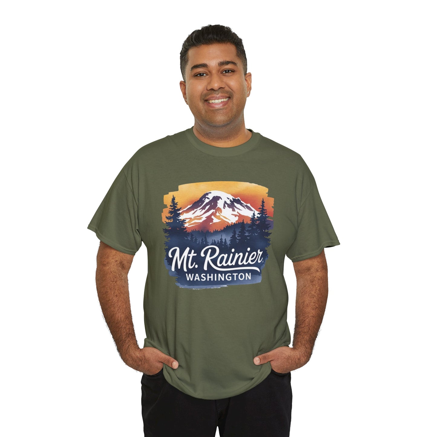 Mt. Rainier - Washington Sunset T-Shirt