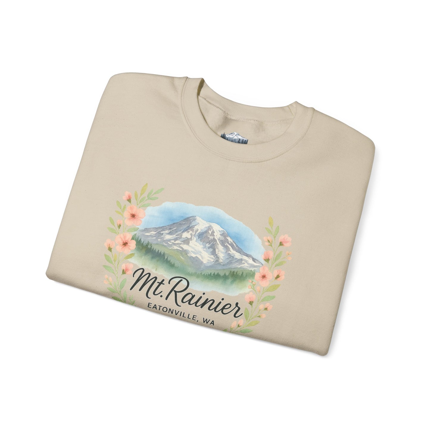 Mt. Rainier - Eatonville, WA Floral Sweatshirt